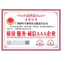 誠信企業(yè)證書